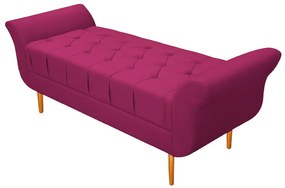 Recamier Estofado Ari 195 cm King Size Suede Pink - ADJ Decor