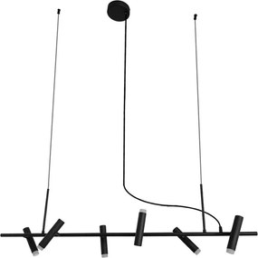 Pendente Led Metal E Acrílico 18w 3000k Zione - PRETO