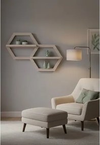 Estante Barva Duo Pinus Woodyou 96x20x6 cm