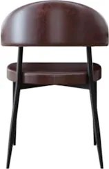 Cadeira de Jantar Estofada Kit 8 Chloe M25 Sintético Café - Mpozenato