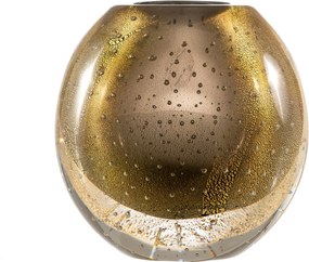 Vaso Murano Santa Monica c/ Ouro G Ônix