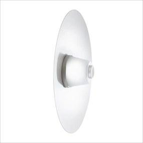 Arandela Eclisse Ø40X12Cm Metal Alumínio E Vidro 01Xled 9W 2700K - Old... (PRETO)