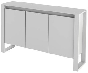 Escritório Completo com Mesa Angular Armário Alto Balcão e Gaveteiro Moon MDP Branco G69 - Gran Belo