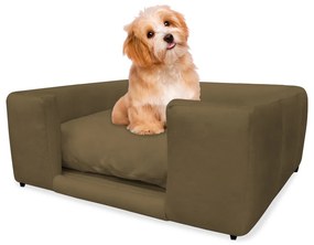 Caminha Cão Cama Pet Lili P/ Cães e Gatos Almofada Lavável Suede Cores - Marrom