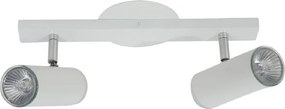 Spot Sobrepor Alum&amp;amp;#xED;nio Acr&amp;amp;#xED;lico Dicroica Gu10 Tubo - BRANCO