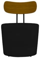 Poltrona Decorativa para Sala de Estar Redonda 53cm Le Moon Z32 Veludo
