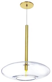 Pendente Vidro Oval Flat Aberto Ø33X35Cm Metal E Vidro 01Xg9 |Old Arti... (PRETO, AMBAR)