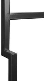 Porta Toalha de Banho Industrial Metálico 60 cm - D'Rossi - Preto