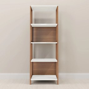 Estante Trend com 05 Prateleiras Hanover e Off White - D'Rossi