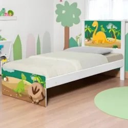 Cama Solteiro Infantil Para Colchão 188x88cm Dinossauro K06 - Mpozenat