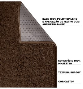 Tapete Sala de Estar 100x150cm Labrador Castor G30 - Gran Belo