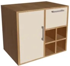 Gabinete Banheiro 68cm Para Cuba 1 Porta Nanna Mel/Arenas F10 - Mpozen
