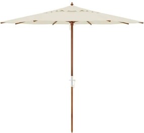 Ombrellone Poliéster Marcel Bege - 240 cm - 69106 Sun House