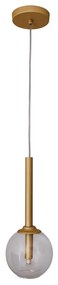 Pendente Ball Ø14X35Cm 1Xg9 Haste 20Cm / Metal E Globo Ø14Cm | Usina 1... (MT-M Mate Metálico, CLEAR)