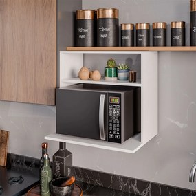 Suporte Suspenso Ituni MDP/BP para Micro-ondas Branco G96 - Gran Belo