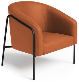 Poltrona Sala Industrial Alta Preto Stella Sintético PU D03 - D'Rossi - Nozes