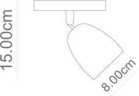 Spot Led De Sobrepor Abs Preto 7w 3000k Focus