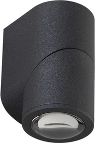 Arandela Led Alumínio Preto 5w 110° 3000k Ip54 Roll
