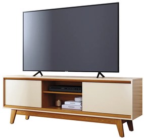 Rack TV 65 Pol 164cm Bancada para Sala Mylan M20 - D'Rossi - Cinamomo e Off White