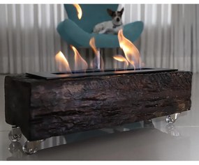 Lareira Ecológica Dormente 45cm Álcool Aquece Até 30m²