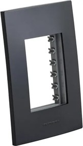 Placa 4X2 3 Modulos Preto Inova Pro Class