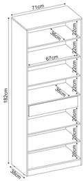 Sapateira 2 Portas Com Espelho 1 Gaveta Grife D02 Branco - Mpozenato