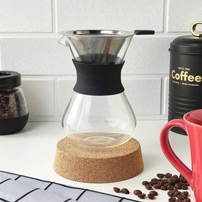 Passador de Café em Vidro e Silicone