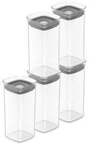 Kit 5 Potes Herméticos de Acrílico - 340ml