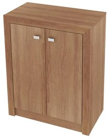 Balcão Escritório Organizador Home Office 2 Portas Amêndoa
