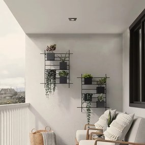 Plafon Embutir Aluminio 50W 10,5Cm - PRETO