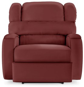 Poltrona do Papai Sala de Cinema Reclinável Kylie Power Elétrica PU Vermelho G23