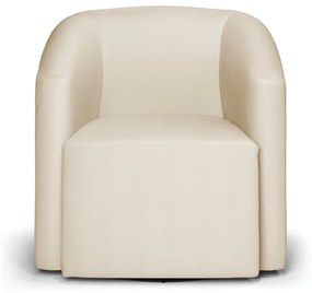 Poltrona Decorativa Base Giratória Kit 2 Stella Max Sintético D03 - D'Rossi - Bege