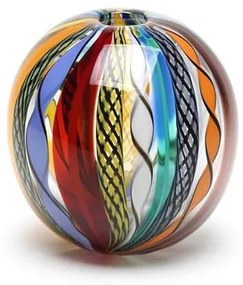 Vasinho Bola Hippie Murano Cristais Cadoro
