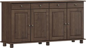 Balcão Madeira Maciça Garnet 4 Portas Café - G74 - Gran Belo