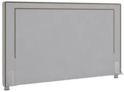 Cabeceira Cama Box Casal Queen 160cm Mali Z37 Veludo Cinza - Mpozenato