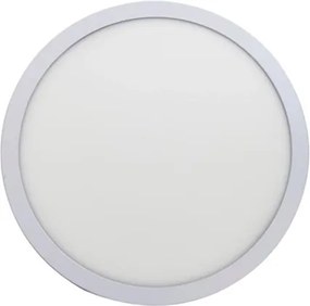Plafon Led De Sobrepor Redondo Branco 32W 3000K Panel