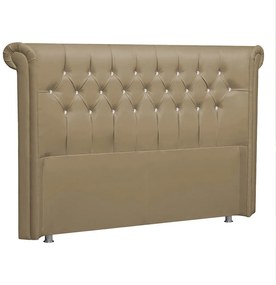 Cabeceira King Brescia P04 195 cm Suede - ADJ Decor