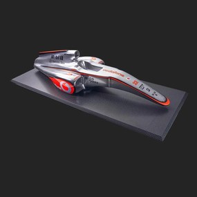 Quadro 3D Decorativo 120x50 Carro F1 MP4/23 LH Prata G53 - Gran Belo