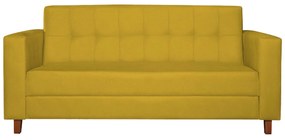 Sofá 2 Lugares Denver Suede Amarelo - ADJ Decor