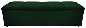 Calçadeira Munique 160 cm Queen Size Suede Verde - ADJ Decor