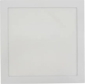 Plafon Led De Embutir Branco 24W 30X30cm Moldura - LED BRANCO QUENTE (3000K)