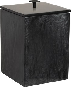 Lixeira de Piso Resina Chumbo Black Matte