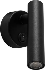 Arandela Led Aluminio 2W 3000K Tube Slim - PRETO