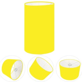 Cúpula Abajur Cilíndrica Cp-8002 Ø13x30cm Amarelo