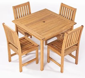 Conj Mesa Export Recanto Mesa 90cm e 04 Cadeiras Jatobá - 78625 Sun House