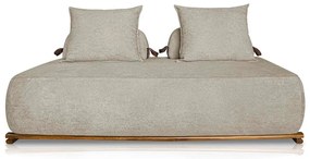 Sofá 3 Lugares Decoração Lazer Sala Ibiza SPZ 200cm Bouclé - ADJ Decor