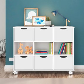 Nicho Organizador c/ 6 Gavetas com Rodízio Roterdã Q01 - ADJ Decor