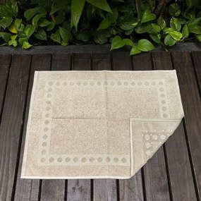 Toalha de Piso com Anti Derrapante Bege