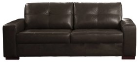 Sofá Decorativo 2 Lugares Turim 150cm Couro Marrom G58 - Gran Belo