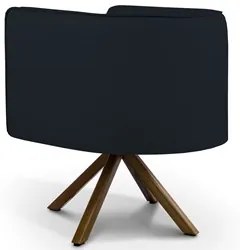 Kit 2 Poltronas Decorativas Base Giromad Madeira Betina C-05 Corano Pr